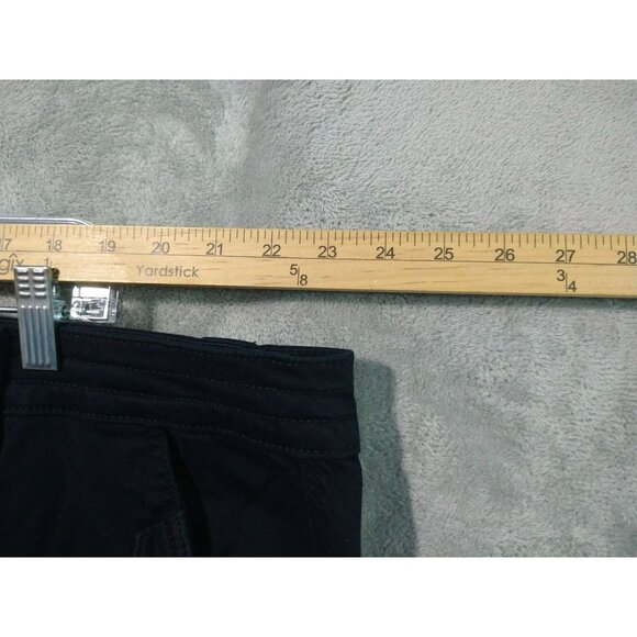 Torrid Jeans Womens 26 Black Crop Aviator Skinny Twill Mid Rise Pants Stretch - Picture 3 of 9